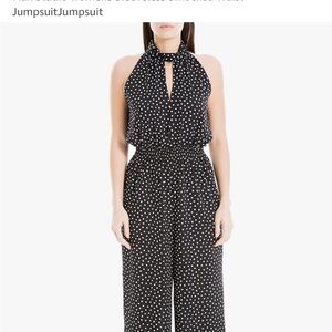 Max Studio Sleeveless Smocked Waist Jumpsuit